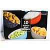 Image 1 : SET OF 10 11OZ COLOURFUL CERAMIC BOWLS
