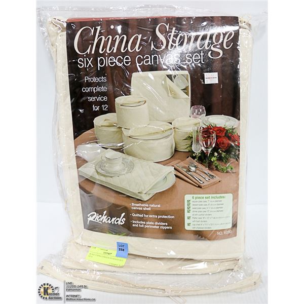 BONE CHINA DISHES STORAGE SET OF 6