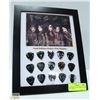 Image 1 : SIGNED BLACK VEIL BRIDES GUITAR PICK DISPLAY