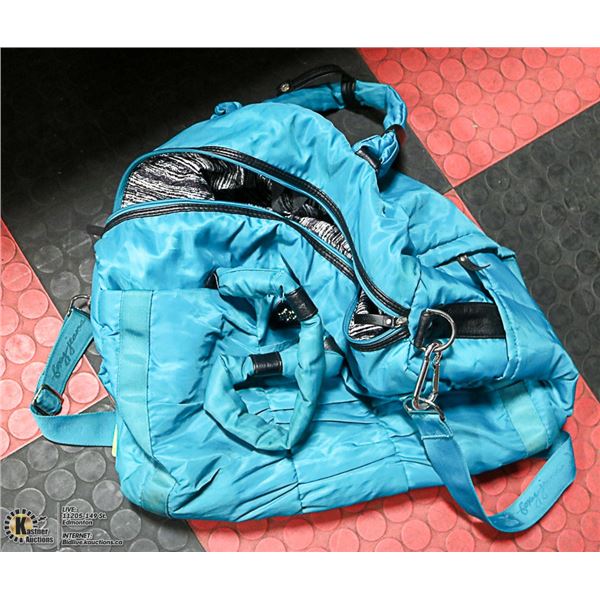 BLUE DUFFLE BAG