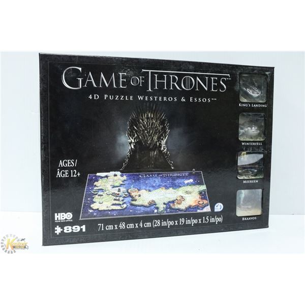GAME OF THRONES 4D PUZZLE WESTEROS & ESSOS