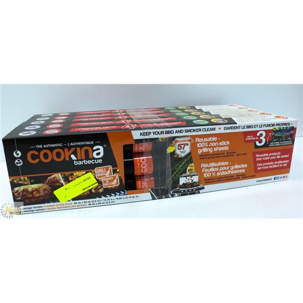 THREE PACK COOKINA  REUSABLE GRILLING SHEETS