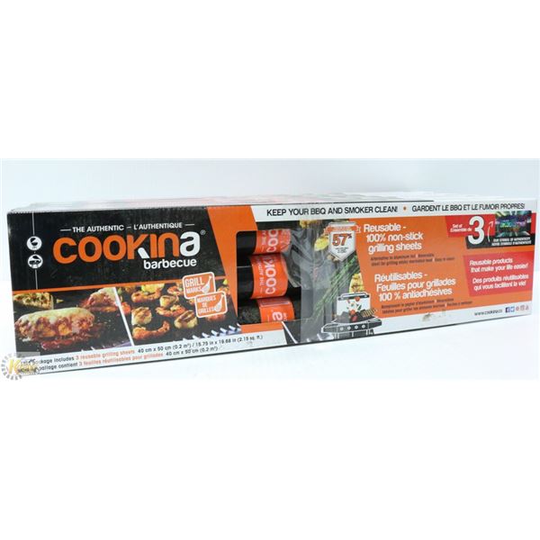 THREE PACK COOKINA REUSABLE GRILLING SHEETS