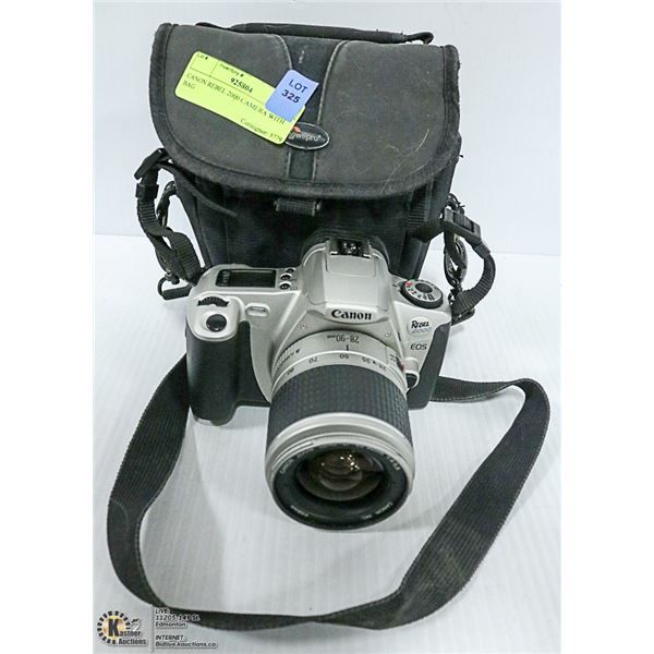 CANON REBEL 2000 CAMERA WITH BAG