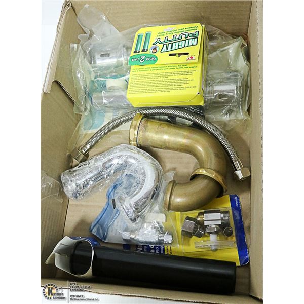 BOX OF PLUMBING STUFF