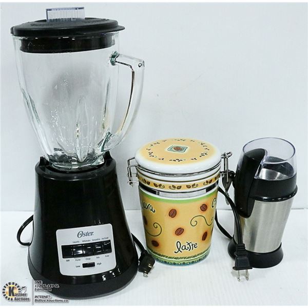 BLENDER WITH COFFEE GRINDER AND CANISTER