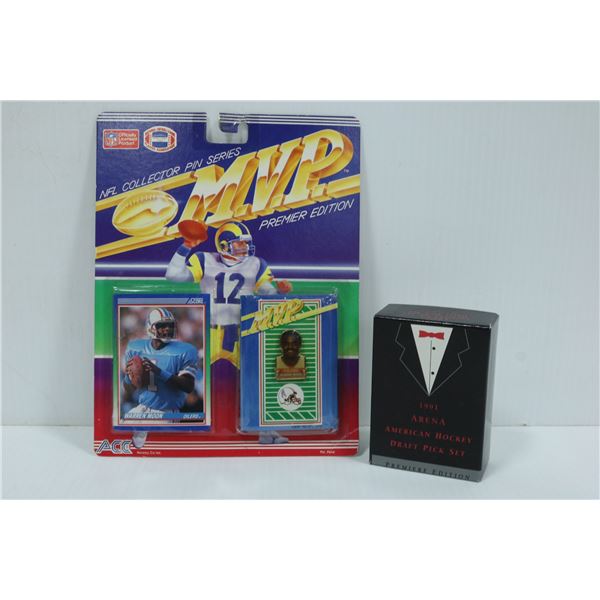 1991 ARENA AMERICAN HOCKEY DRAFT SET,NFL MVP PIN