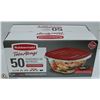 Image 1 : 50 PIECE RUBBERMAID FOOD CONTAINER SET