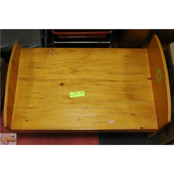 WOOD PET BED - NEEDS PILLOW