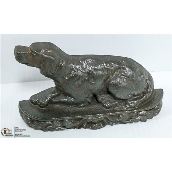 ANTIQUE 1920'S DOG DOORSTOP
