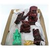 Image 1 : BOX WITH 6 RESIN ASIAN FIGURINES INCL.