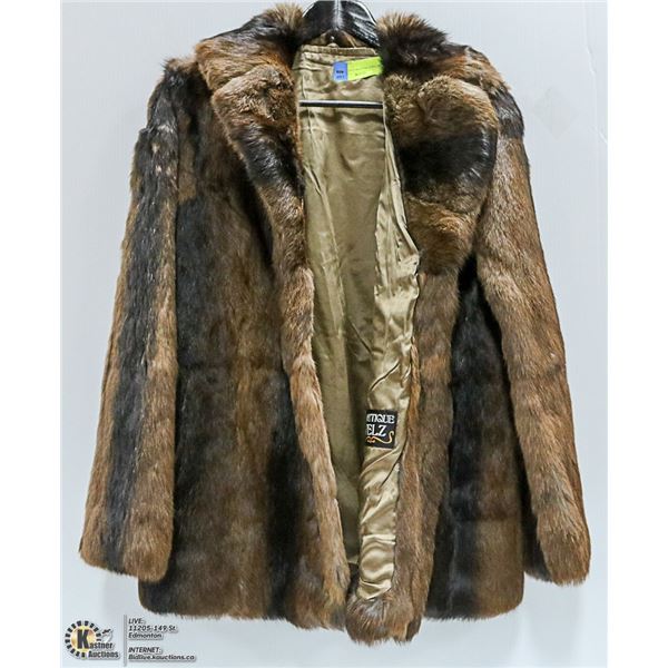 BOUTIQUE PELZ FUR COAT  SIZE 40