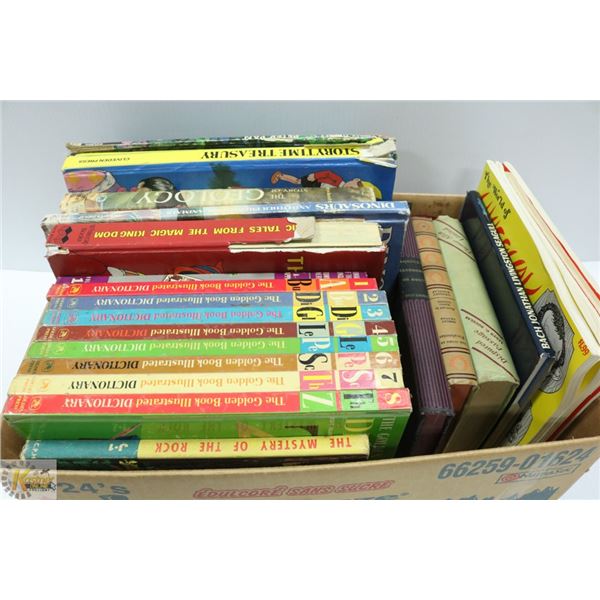 BOX OF VINTAGE CHILDRENS BOOKS