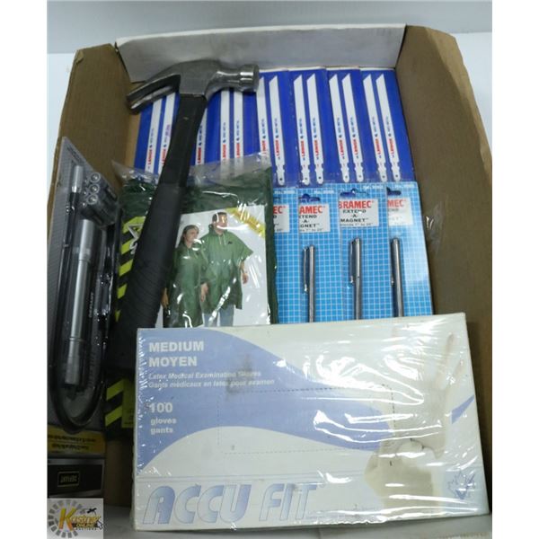 TRAY OF NEW SHOP MISCELLANEOUS