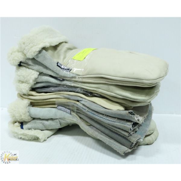 8 PAIRS OF ASSORTED WORK GLOVES