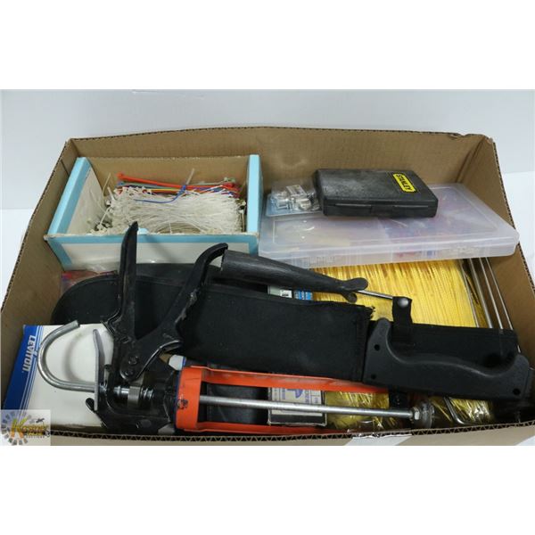 TRAY OF MISCELLANEOUS SHOP SUPPLIES