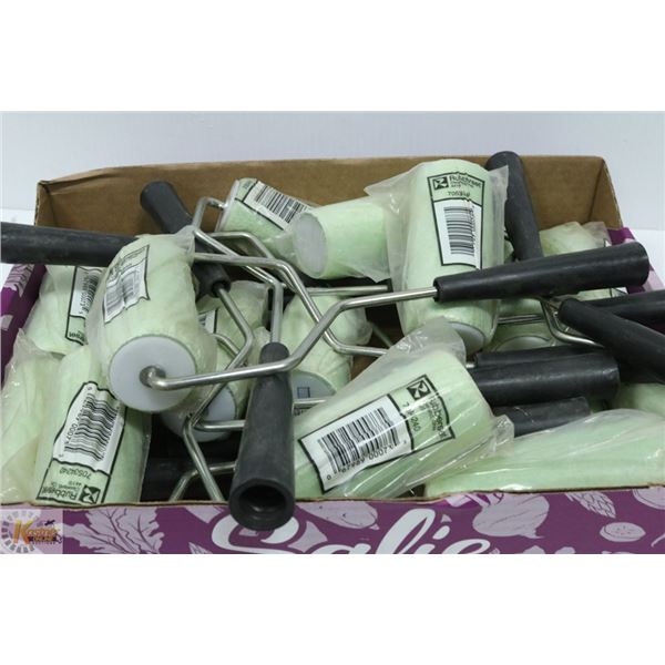 TRAY OF 16 PAINT ROLLERS
