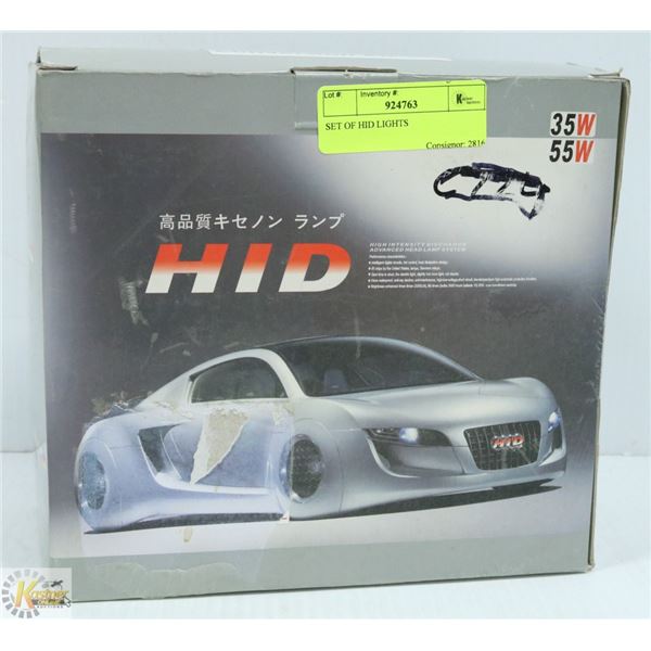 SET OF HID HEADLIGHTS
