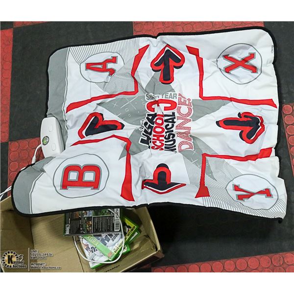 BOX WITH XBOX 360 DANCE GAME