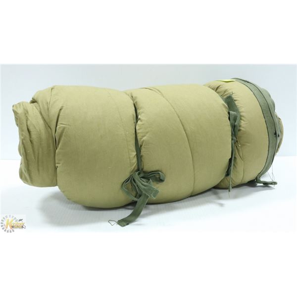 VINTAGE MILITARY MUMMY SLEEPING BAG