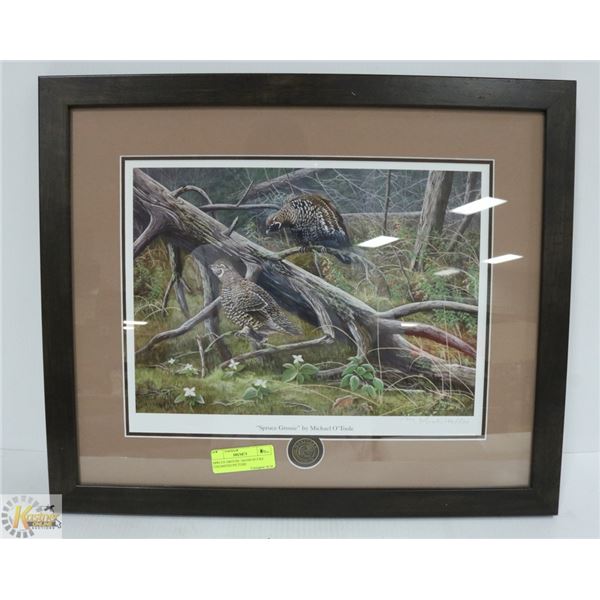 SPRUCE GROUSE 146/500 DUCKS UNLIMITED PICTURE
