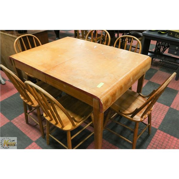 KITCHEN TABLE WITH 6 CHAIRS