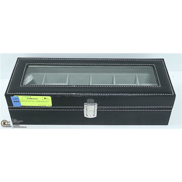 WATCH COLLECTOR BOX HOLDS 6