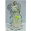 Image 1 : LARGE PORCELAIN ANGEL WITH DOVE FIGURINE