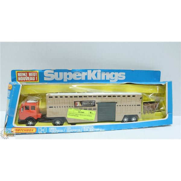 VINTAGE MATCHBOX K-8 ANIMAL TRANSPORTER