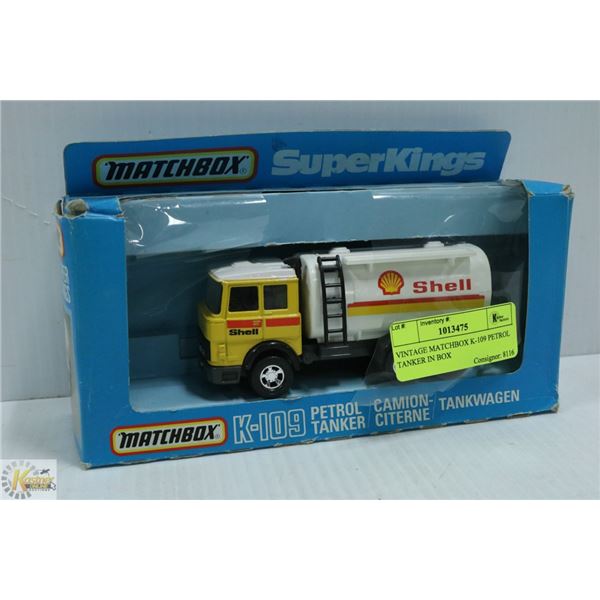 VINTAGE MATCHBOX K-109 PETROL TANKER IN BOX