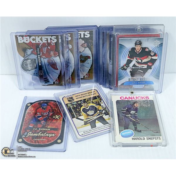 LOT OF 20 ROOKIE CARDS & INSERTS VARIOUS YEARS &