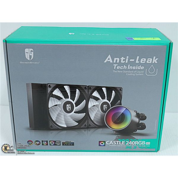 CASTLE 240 RGB V2 ANTI-LEAK LIQUID COOLER FAN