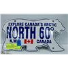 Image 1 : SEALED NWT 'NORTH 60' POLAR BEAR LICENSE PLATE