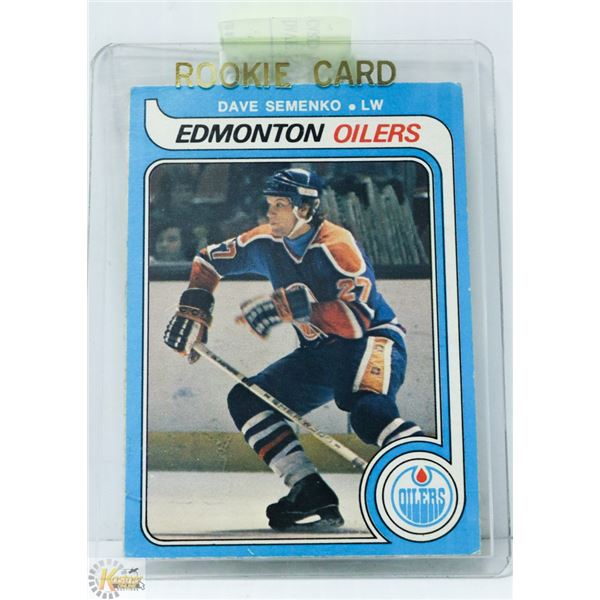 DAVE SEMENKO OILERS ROOKIE CARD 1979