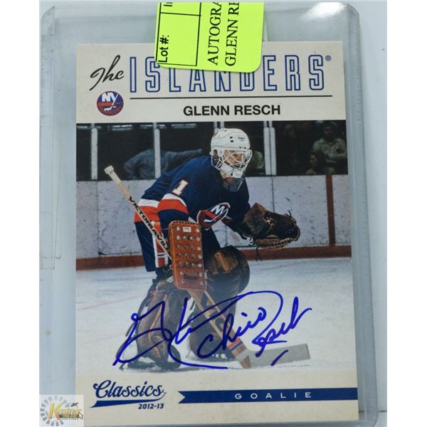 AUTOGRAPHED INSERT CARD GLENN RESCH
