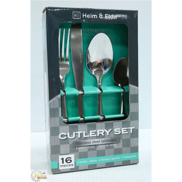 NEW 16PC HEIM & ELDA CUTLERY SET