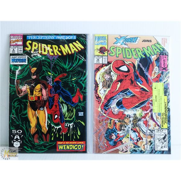 SPIDERMAN #9 & #16 VINTAGE COLLECTOR COMICS