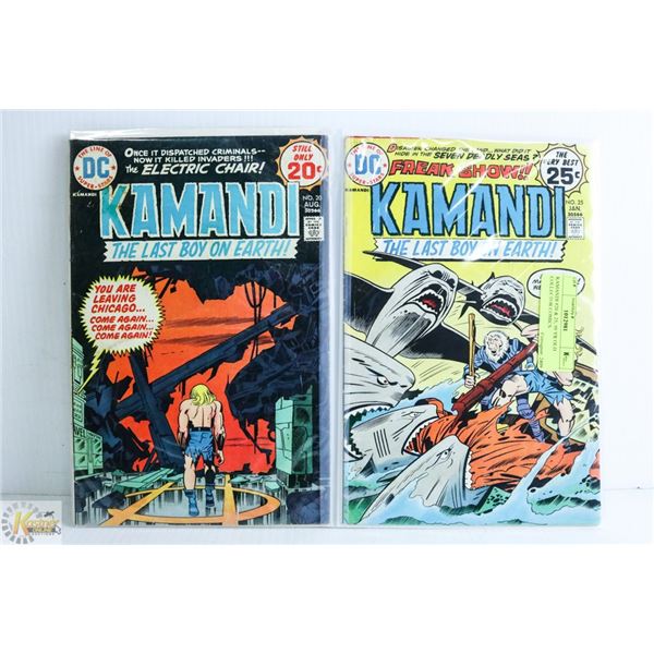KAMANDI #20 & 25; 50 YR OLD COLLECTOR COMICS