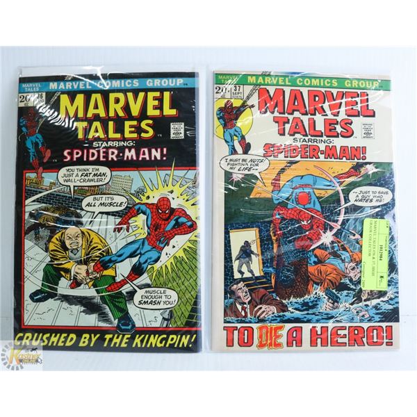MARVEL TALES #36 & 37; HIGH GRADE COLLECTOR