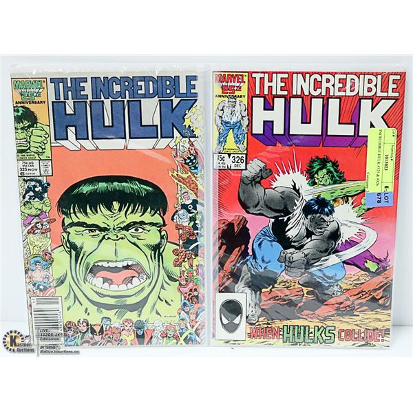 INCREDIBLE HULK #325 & #326