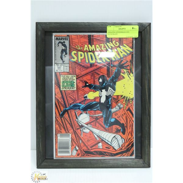 AMAZING SPIDERMAN #291 HIGH GRADE FRAMED
