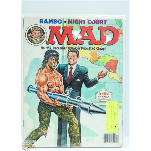 MAD MAGAZINE 1985 #259 FEATURING RAMBO