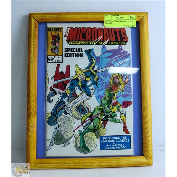 MICRONAUTS #1 SPECIAL EDITION, FRAMED