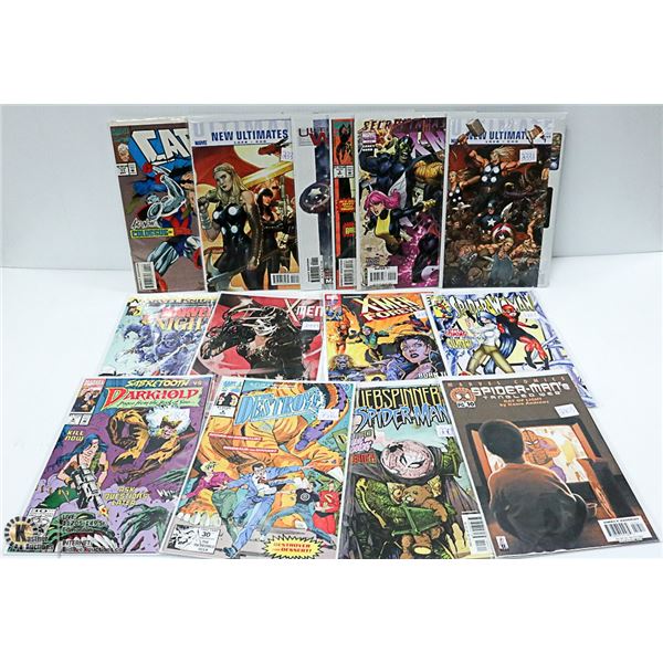 BOX OF 15 RANDOM ASSORTED MARVEL COMICS
