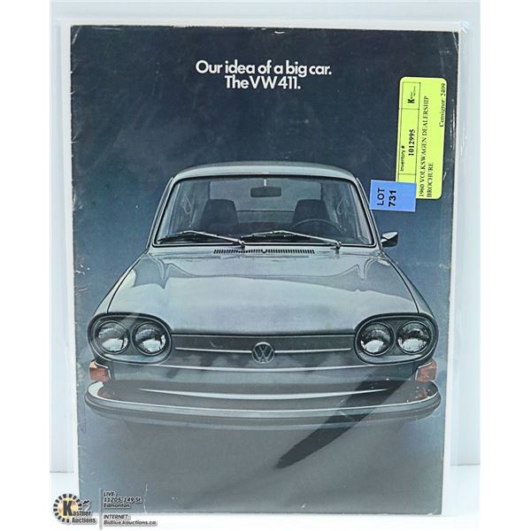 1960 VOLKSWAGEN DEALERSHIP BROCHURE