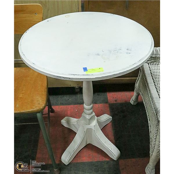 WHITE ROUND TABLE