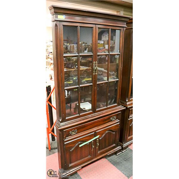 GIBBARD SOLID MAHOGANY CORNER CHINA