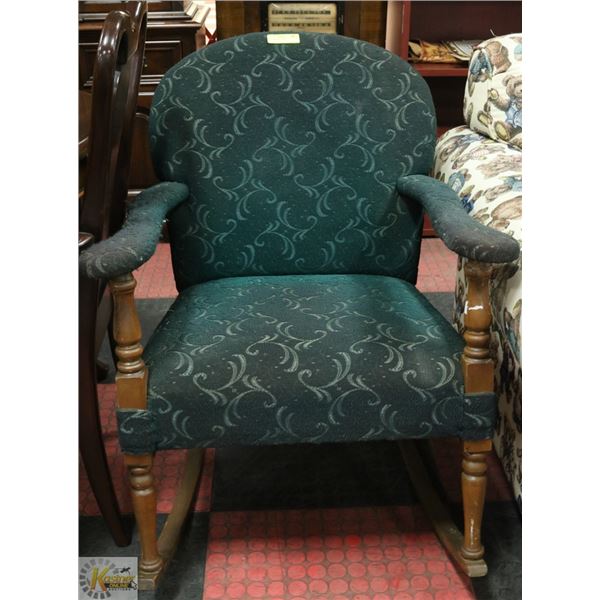 TEAL ROCKING CHAIR