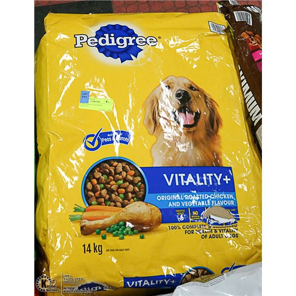 TWO 14KG BAGS OF PEDIGREE VITALITY+ - CHICKEN