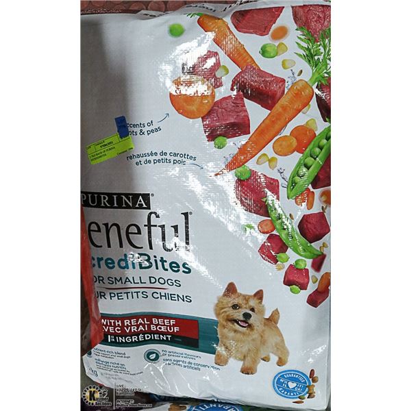 TWO 7KG BAGS OF PURINA INCREDIBITES - BEEF